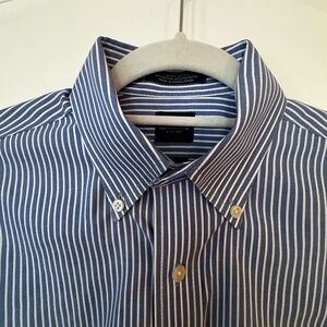 Arrow Blue Striped Men's Shirt 14- 14.5”